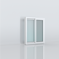 Окно раздвижное Hoffen Pro 150x110 см, ПВХ, с сеткой от комаров из стекловолокна, звукоизоляционное, водонепроницаемое, теплоизоляционное, энергосберегающее