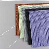 Tapis de service portable en silicone écologique pour café et cuisine, 45*30CM, surface de drainage, protection de comptoir pour café