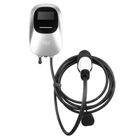 Cargador de Pared para Vehículos Eléctricos de 7kW, Tipo 1 / Tipo 2, 7kW/11kW/22kW 32A, con Control por Aplicación, Tarjeta RFID, Uso Doméstico y Comercial