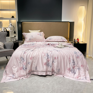 Großhandel Luxus 300tc Tröster Set 100% Lyocell haut freundliche Quilt Hot Sale Bettwäsche - Product Image 4
