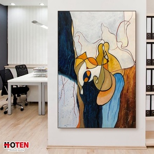 Arte decorativa della parete <span class=keywords><strong>di</strong></span> arte astratta su ordinazione della tela moderna <span class=keywords><strong>di</strong></span> grandi dimensioni della pittura a olio originale con stile unico - Product Image 4