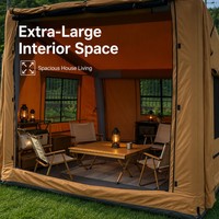 Tente gonflable d'aventure en plein air, tissu Oxford imperméable, coupe-vent, automatique