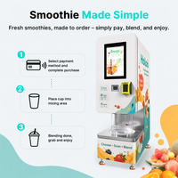 Máquina Expendedora de Smoothies Totalmente Automática, Máquina Expendedora de Smoothies de Frutas Congeladas, Máquina Expendedora de Smoothies Inteligente de Sobremesa
