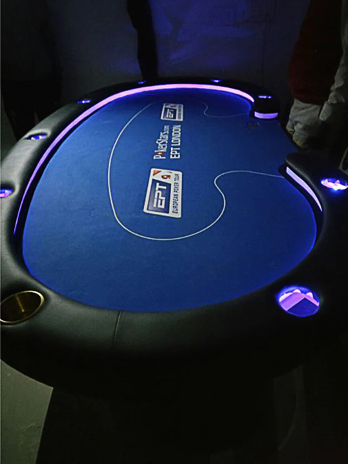 Cubierta De Mesa De Póquer Profesional Paulie – Alfombra De 100 Cm Para Texas Holdem, Con Marcadores De Posición, Diseño Tipo Casino, Para 5 Jugadores