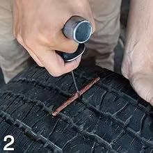 Heavy-Duty High-Carbon Steel <strong>Tools</strong> - with <strong>Rubber</strong> Strips, T-Handle &amp; <strong>Reamer</strong> for Roadside Emergency &amp; Garage Fix - Product Image 6