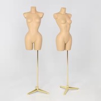Mannequin de vitrine demi-corps femme, torse réglable, en plastique ABS, grande taille, taille européenne, pour magasin de vêtements en gros