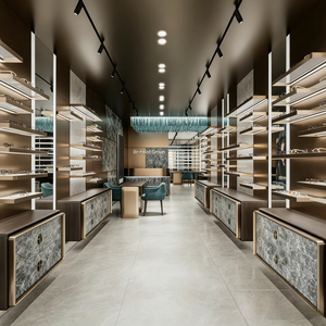 Vitrine optique personnalisée pour lunettes, présentoir en verre LED pour magasin de vente au détail d'optique - Product Image 6