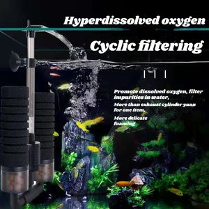 고품질 수족관 필터 수족관 물고기 탱크 공기 펌프 스키머 생화학 스폰지 필터 수족관 바이오 필터 - Product Image 4