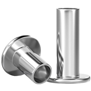 304 Stainless Steel Flat Head Semi Hollow Rivets M2 M2.5 M3 M4 M5 M6mm GBT 875 1986 Standard Manual Riveting Machine Use - Product Image 1