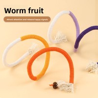 Jouet pour chaton en corde de coton avec herbe à chat et argentier, baguette interactive pour le nettoyage des dents, pour usage intérieur - Vente en gros usine, produit phare
