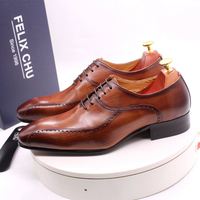 Chaussures Oxford en cuir véritable à lacets, décontractées et habillées, pour mariage, fête, bureau, chaussures de mode