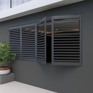 Customized Aluminum Pergola <strong>Shutter</strong> Window <strong>Shutters</strong> Exterior Aluminum <strong>Outdoor</strong> <strong>Plantation</strong> <strong>Shutter</strong> For Windows - Product Image 3