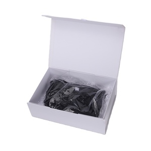 white Printed Simple Elegant Folding Small Paper Box Christmas Gift Toys Blind Box Mystery Box