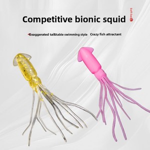 Aotuo Esche Artificiali Luminose Morbide a Forma di <span class=keywords><strong>Calamaro</strong></span> da 6 cm, Hot Sale, per la Pesca di Dentice Nero, Rockfish e da Riva - Product Image 3