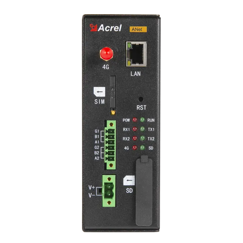 Acrel สมาร์ทเกตเวย์ ANet-1E1S1 1ช่อง RS485รองรับสูงสุด32อุปกรณ์ตรวจสอบข้อมูลแบบเรียลไทม์ใช้พลังงานต่ำ