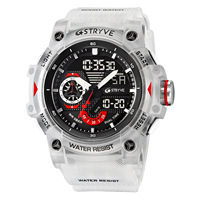 STRYVE 8029 Montre de sport pour homme, étanche, LED, numérique, chronomètre, grand cadran, horloge pour homme, 8029 Relogio Masculino, montres pour homme