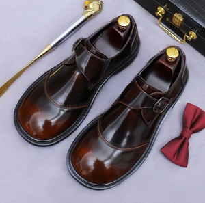 Mocasines de Vestir para Hombre, de Cuero Genuino, Impermeables, Antideslizantes, Ligeros, con Diseño Floral, para Oficina y Carrera Profesional, Cerrados y Fáciles de Poner - Product Image 4