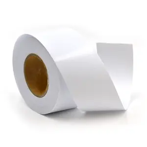 Zelfklevende Pp Pet Pvc Pe Vinyl Film Sticker Label Inkjet Afdrukken Plakkerig Label Waterdichte Glanzende Parel Rollen