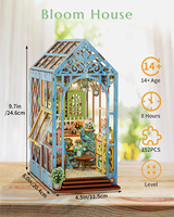 Rompecabezas 3D de Madera para Estantería, Kit de Modelo DIY Cortado con Láser, Decoración para el Hogar, Regalo, Juguete Educativo de Jardín de Flores para Artistas, 101-500 Piezas