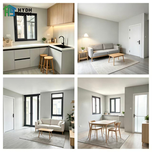Maison <span class=keywords><strong>conteneur</strong></span> extensible à double aile, mur imitation bois, porte entièrement vitrée, mini-villa préfabriquée pour tourisme, station balnéaire, gîte, usine - Product Image 2