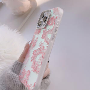 <span class=keywords><strong>Dragon</strong></span> rose de rêve pour iPhone 15 16 Pro Max 14 pour Apple 13-National Trend Galvanoplastie Hard Case Compatible PC Mobile Phone - Product Image 5