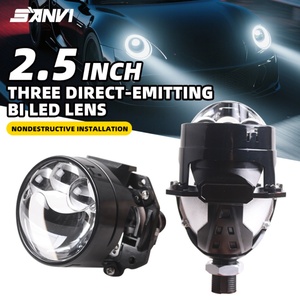 เลนส์โปรเจคเตอร์ Sanvi S63 Bi LED เลเซอร์ ขนาด 2.5 นิ้ว ไฟหน้า LED กำลังสูง โปรเจคเตอร์ Bi LED สำหรับรถยนต์ทั่วไป เลนส์แบบ Biled - Product Image 2