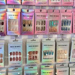 24 Uñas Postizas Francesas Cuadradas con Estampado de Leopardo, Decoración de Uñas para <span class=keywords><strong>Pies</strong></span> de Verano, Herramientas de Belleza para Uñas de los <span class=keywords><strong>Pies</strong></span> con Pegamento - Product Image 5