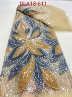 Offre Spéciale 3d Applique Perles Paillettes Blanc Couleur Fleur Perles Paillettes Broderie Dentelle Robe De Soirée De Mariage