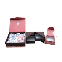Boîte cadeau pliante de mariage classique rose boîte vide