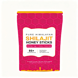 Barra de Shilajit del Himalaya para Mujeres, Marca Privada, con Mezcla de Miel <span class=keywords><strong>Luca</strong></span> y Azafrán, Líquido Oral, Certificado Halal para Apoyo a la Vitalidad - Product Image 1