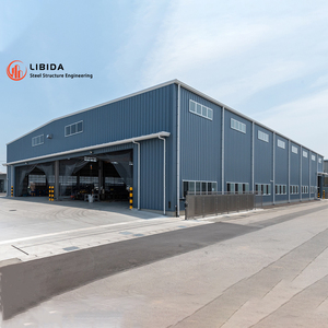 Usine de conception moderne Entrepôt préfabriqué en acier Bâtiment de structures métalliques préfabriquées à ossature spatiale - Product Image 1