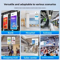Pantalla Publicitaria Exterior de Doble Cara AWSTOUCH para Escaparates, Centros Comerciales y Supermercados - Cartel de Alto Brillo