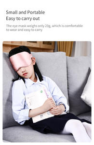 Grosir masker mata sutra dapat dicuci ramah-lingkungan dengan terapi panas untuk meringankan kelelahan mata masker mata tidur - Product Image 5