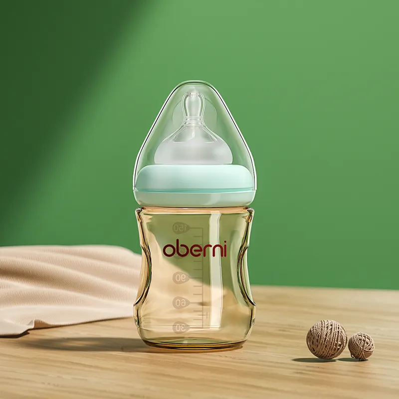 ओबेरनी आपूर्ति बोतल बेबी पूर्ण 0-6 महीने नवजात शिशु पीपीएसयू फीडिंग बोतल चौड़ाई गर्दन सपर नरम निपल के साथ