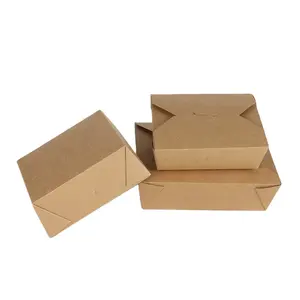Герметичный водонепроницаемый контейнер для фаст-фуда, бумажная упаковка для еды, салатная коробка для еды