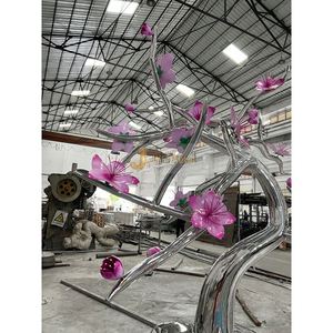 Escultura de Silueta Humana Art Deco M122 de Acero Inoxidable, Impermeable, Duradera, Multifuncional, para Montaje en Suelo Exterior, Arte para Plazas - Product Image 1