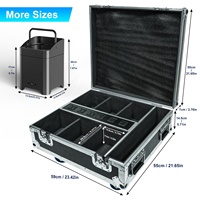 Batterie sans fil rechargeable 6x18W Par Light APP // WIFI/DMX/Télécommande RGBWA + UV 6in1 Stage Led Uplight avec Flight Case