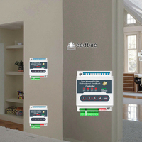 Commutateur de télécommande de relais IO sans fil AC380V deux émetteurs un récepteur 10A Feedback fixe transmission mutuelle fonction de réception
