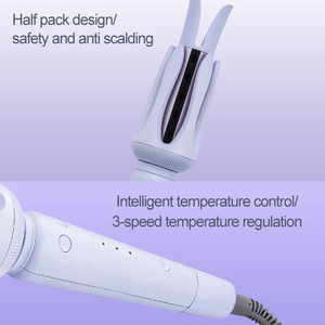 Rizador <span class=keywords><strong>de</strong></span> <span class=keywords><strong>pelo</strong></span> <span class=keywords><strong>de</strong></span> cerámica con ondas <span class=keywords><strong>de</strong></span> agua <span class=keywords><strong>de</strong></span> 32mm automático, rollo <span class=keywords><strong>de</strong></span> huevo portátil, USB LED, Dropshipping transfronterizo para el hogar - Product Image 4