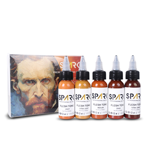 Spark Venta al por mayor Flesh Tone Color Set Skin Color Set 30ML Color orgánico Pigmento no tóxico Original <span class=keywords><strong>Studio</strong></span> <span class=keywords><strong>Tattoo</strong></span> <span class=keywords><strong>Ink</strong></span> - Product Image 6
