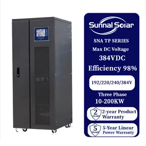 Slimme 10kw 20kw 30kw 40kw 50kw 100kw 200kw Hybride 3 Fase Lage Frequentie Off Grid Hybride Zonne-Omvormer