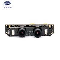 Modul Kamera USB Binokuler Hampo 2MP Dual Lens Model 1031 WDR Deteksi Kehidupan Digital Fokus Tetap 73.5 FOV Plug and Play untuk Wajah