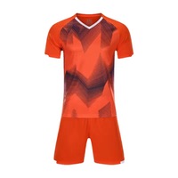 Conjuntos de Uniformes de Fútbol Unisex para Adultos, Camisetas de Entrenamiento Personalizadas, Transpirables, de Secado Rápido, 100% Poliéster, Manga Corta, Estampadas