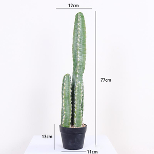Planta Artificial <span class=keywords><strong>de</strong></span> <span class=keywords><strong>Cactus</strong></span> <span class=keywords><strong>de</strong></span> Plástico, Planta Decorativa para Jardín, Adorno para Interiores y Exteriores, Decoración para el Hogar y la Oficina, Plantas Artificiales <span class=keywords><strong>de</strong></span> Fábrica - Product Image 2