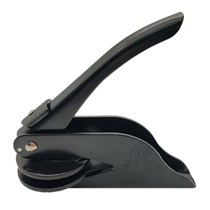 Black Stainless Steel China <strong>Leather</strong> Embossing <strong>Stamp</strong> for Office - Product Image 1