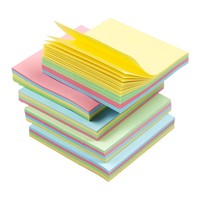 Bloc de notas adhesivas de colores al por mayor, pegatinas de papel para papelería, bloc de notas, cuadernos, pegatinas para mensajes de oficina y escuela