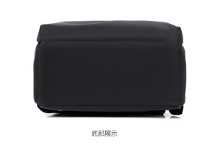 Sac à dos de voyage grand format noir imperméable personnalisé, léger, pour ordinateur portable, sac à dos scolaire, sac à dos - Product Image 5