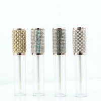 Tubes de brillant à lèvres vides en strass mignon bouteilles cosmétiques emballage en plastique en gros fournisseur de conteneurs de rouge à lèvres liquide