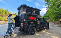 Caravane de camping-car Pop-Top en aluminium légère pour camionnette JEEP Remorque terrestre pour camping en plein air
