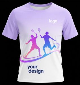 Camiseta informal de secado rápido transpirable de cuello redondo de manga corta de gran tamaño de punto personalizado para hombres Deportes al aire libre y Fitness - Product Image 6